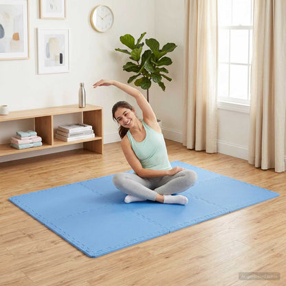 Floor Mats 24 pcs Blue 8.64 m² EVA Foam