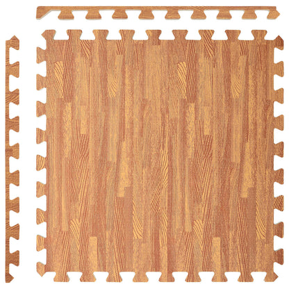Floor Mats 24 pcs Wood 8.64 m² EVA Foam