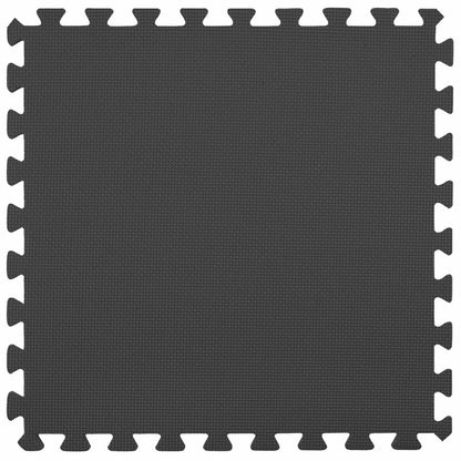 Pool Ground Mat 16 pcs Ø 235 cm Round EVA Foam Black