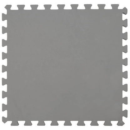 Pool Ground Mat 16 pcs Ø 235 cm Round EVA Foam Grey