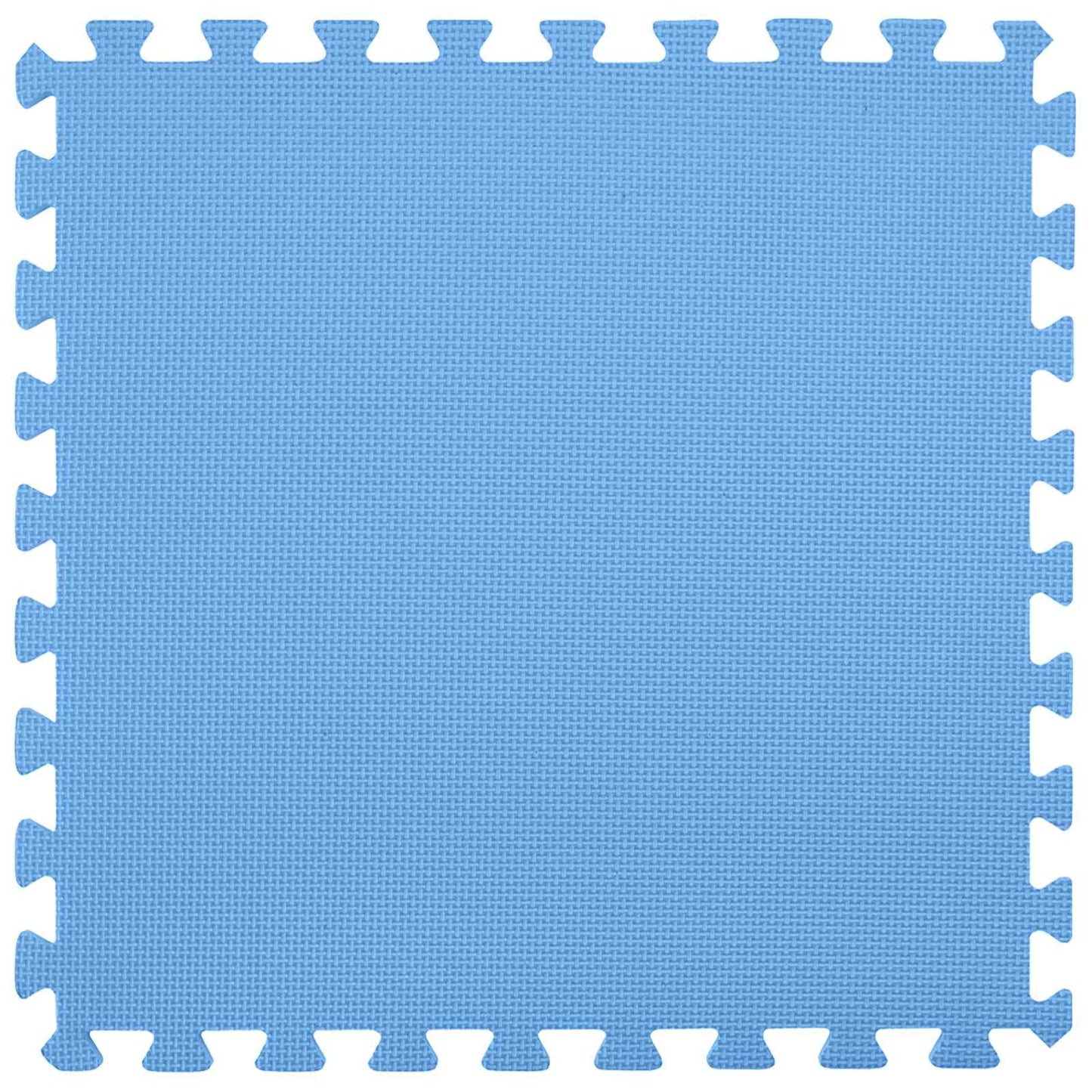 Pool Ground Mat 16 pcs Ø 235 cm Round EVA Foam Blue