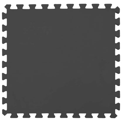Pool Ground Mat 25 pcs Ø 292 cm Round EVA Foam Black