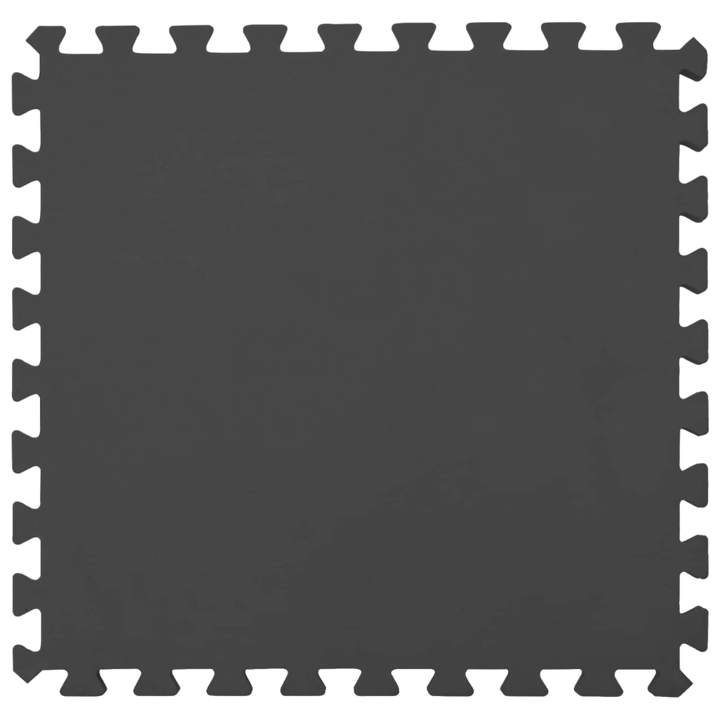 Pool Ground Mat 36 pcs Ø 350 cm Round EVA Foam Black