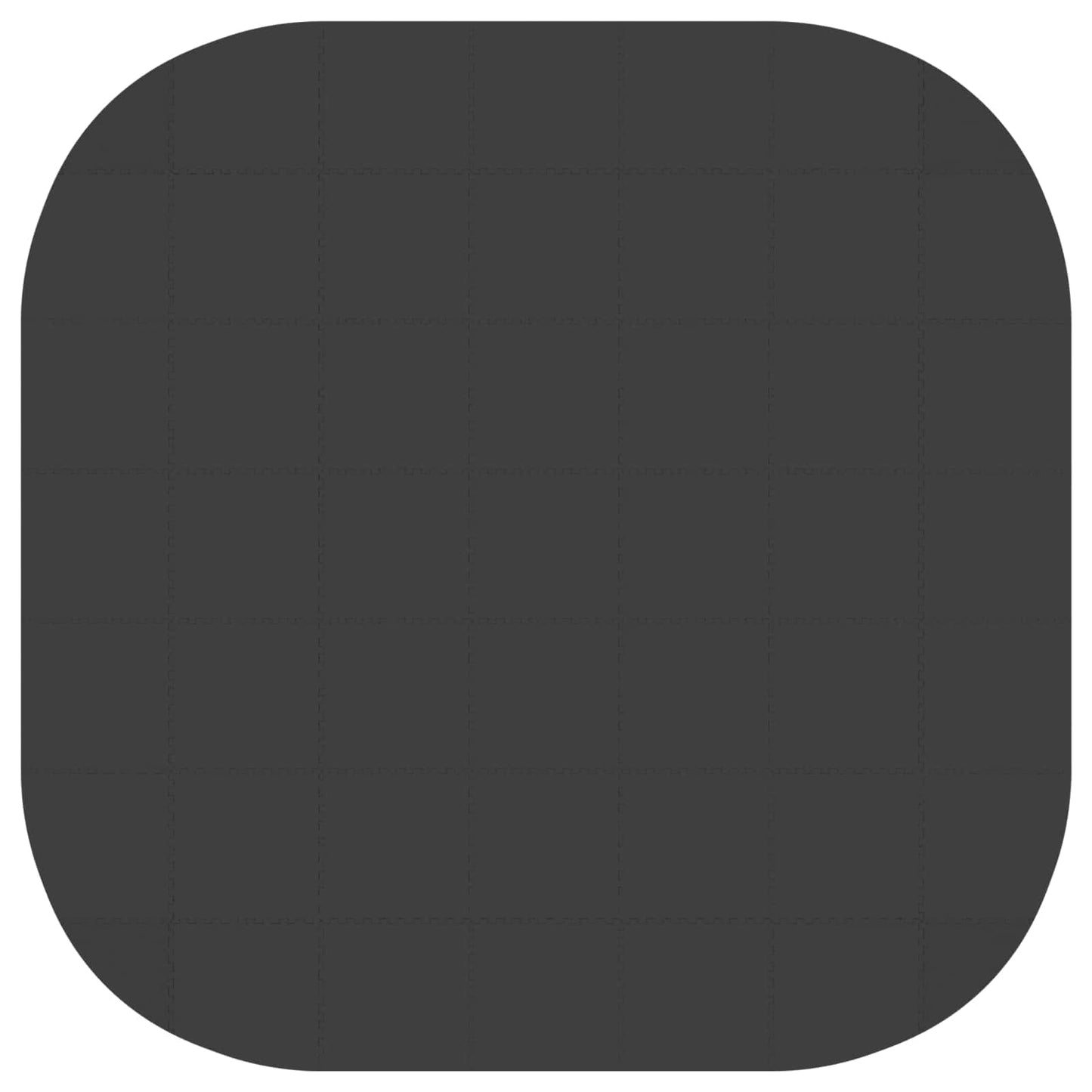 Pool Ground Mat 49 pcs Ø 408 cm Round EVA Foam Black