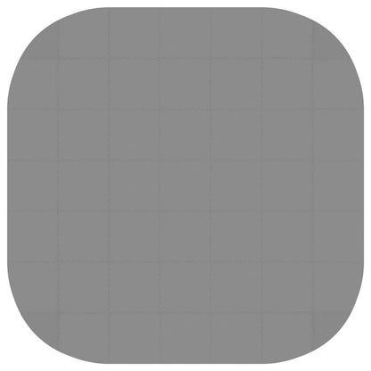 Pool Ground Mat 49 pcs Ø 408 cm Round EVA Foam Grey