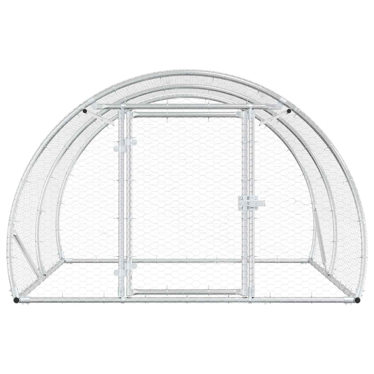 Chicken Coop Silver 200 x 150 x 100 cm Galvanised Steel