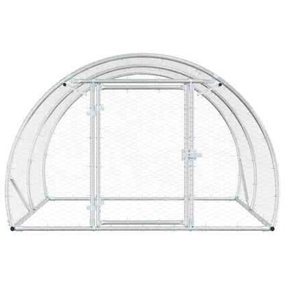 Chicken Coop Silver 200 x 150 x 100 cm Galvanised Steel