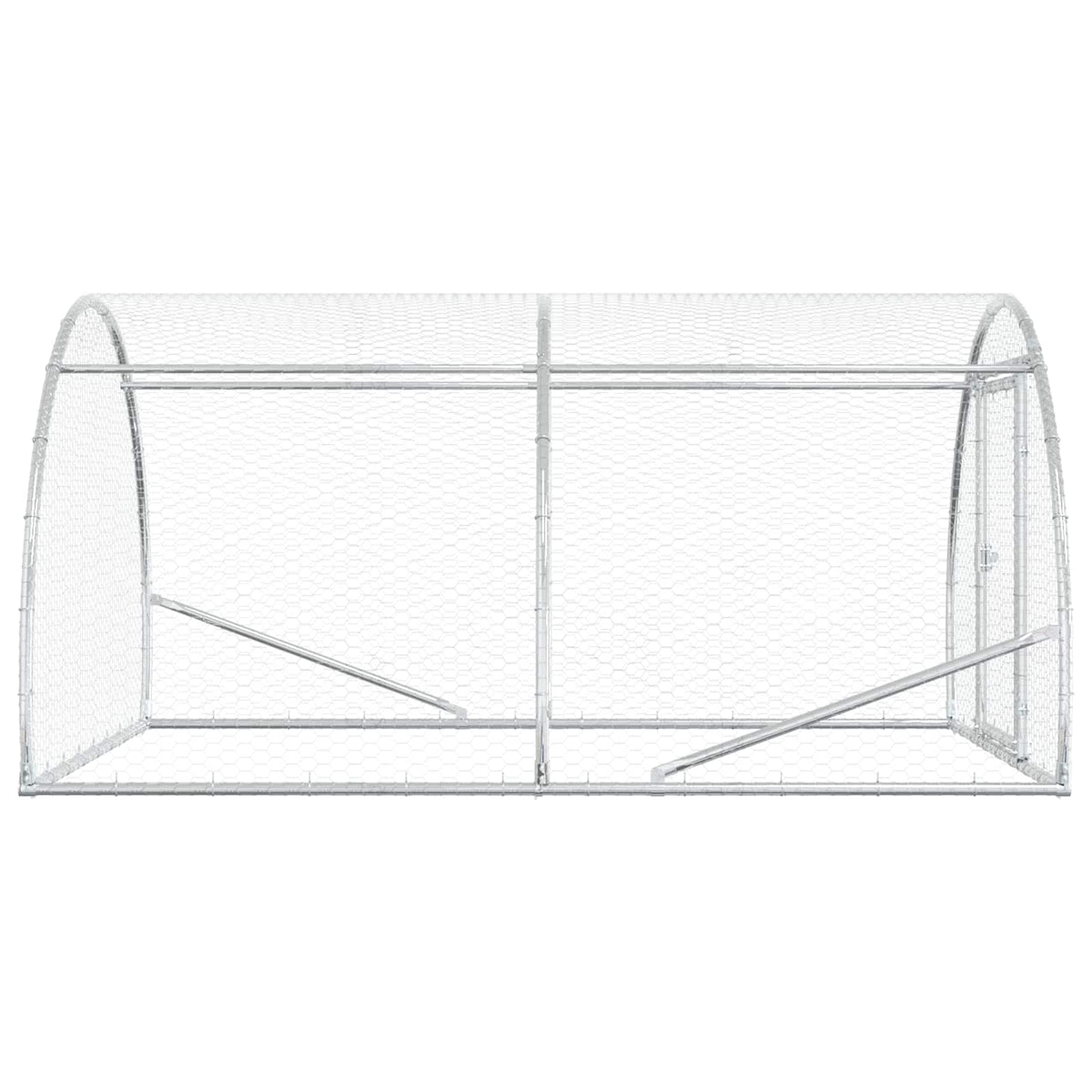 Chicken Coop Silver 200 x 150 x 100 cm Galvanised Steel