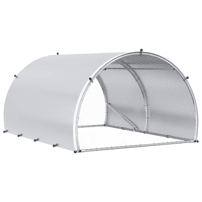 Chicken Coop Silver 200 x 150 x 100 cm Galvanised Steel
