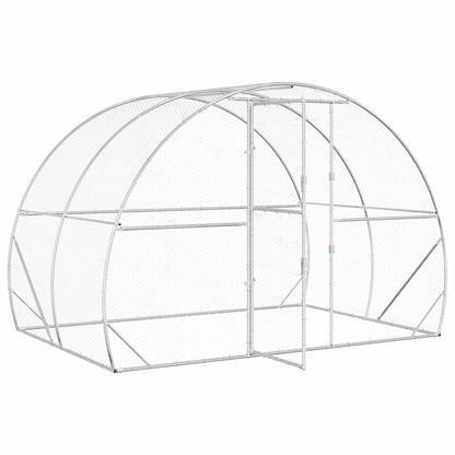 Chicken Coop Silver 200 x 300 x 200 cm Galvanised Steel