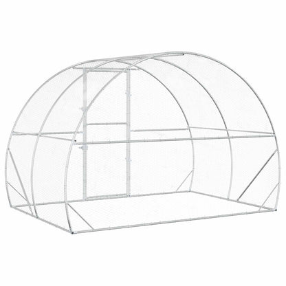 Chicken Coop Silver 200 x 300 x 200 cm Galvanised Steel