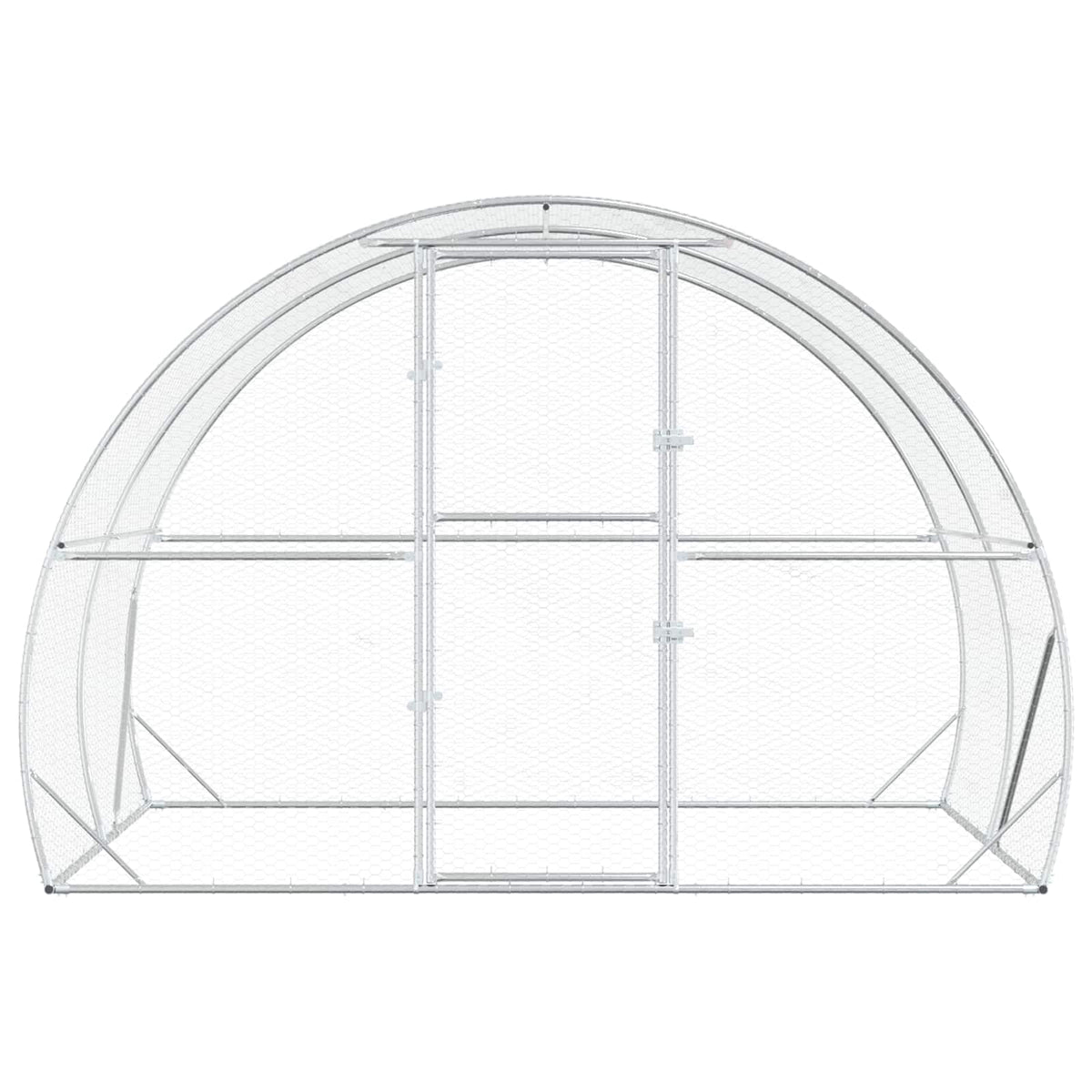 Chicken Coop Silver 200 x 300 x 200 cm Galvanised Steel