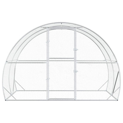 Chicken Coop Silver 200 x 300 x 200 cm Galvanised Steel