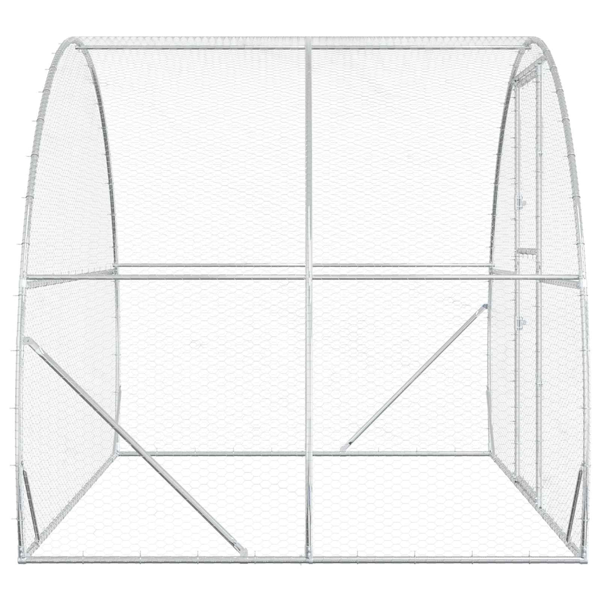 Chicken Coop Silver 200 x 300 x 200 cm Galvanised Steel