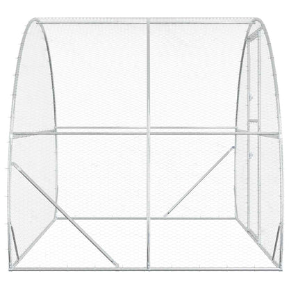 Chicken Coop Silver 200 x 300 x 200 cm Galvanised Steel