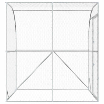 Chicken Coop Silver 200 x 100 x 215 cm Galvanised Steel
