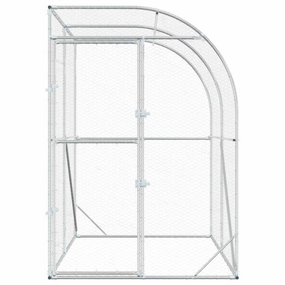 Chicken Coop Silver 200 x 150 x 215 cm Galvanised Steel