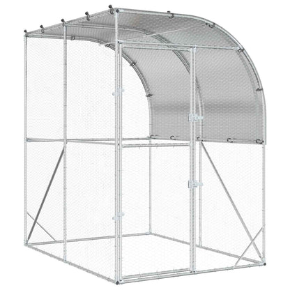 Chicken Coop Silver 200 x 150 x 215 cm Galvanised Steel