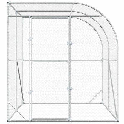 Chicken Coop Silver 200 x 200 x 215 cm Galvanised Steel