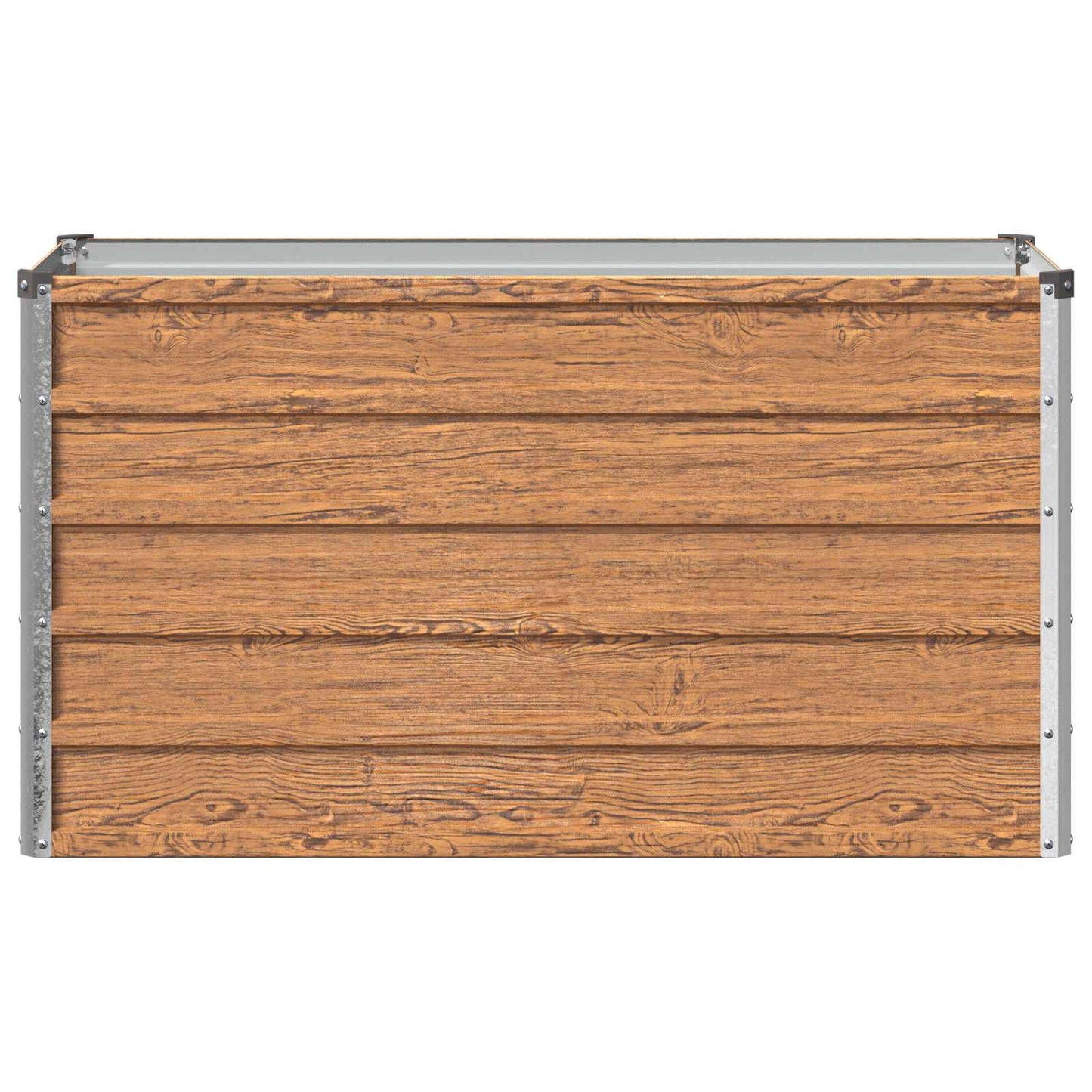 Raised Garden Bed Wood Brown 100 x 40 x 55 cm cold-rolled steel