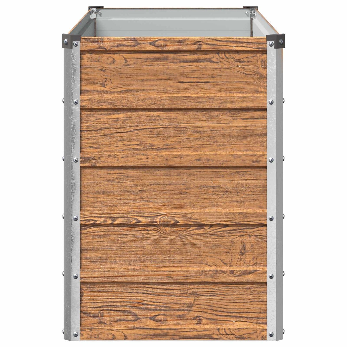 Raised Garden Bed Wood Brown 100 x 40 x 55 cm cold-rolled steel