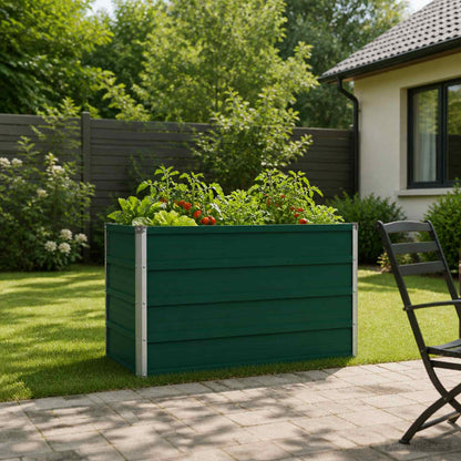Raised Garden Bed Green 100 x 40 x 55 cm cold-rolled steeel