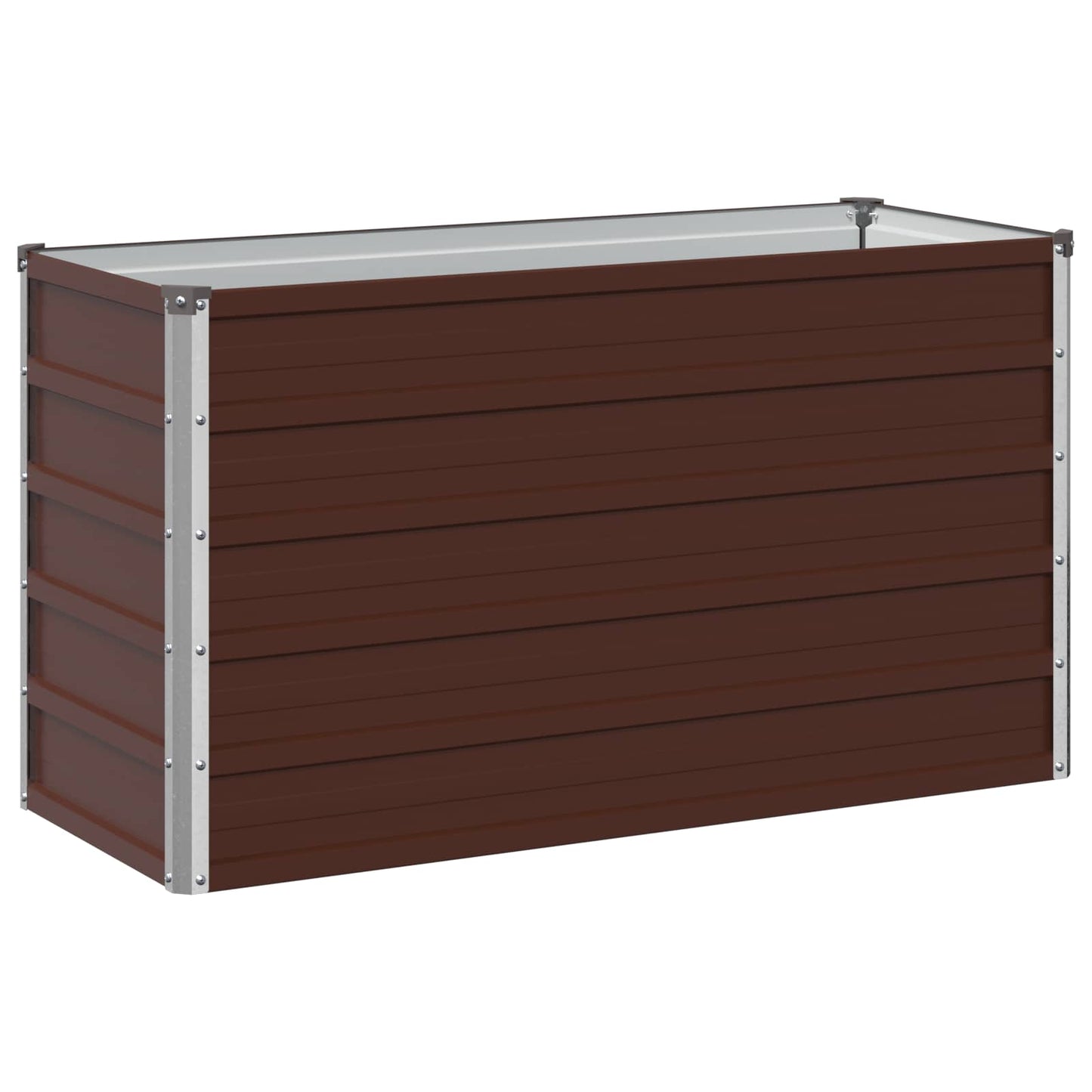 Raised Garden Bed Brown 100 x 40 x 55 cm cold-rolled steel