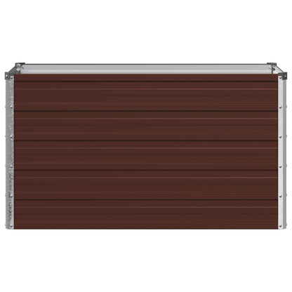Raised Garden Bed Brown 100 x 40 x 55 cm cold-rolled steel