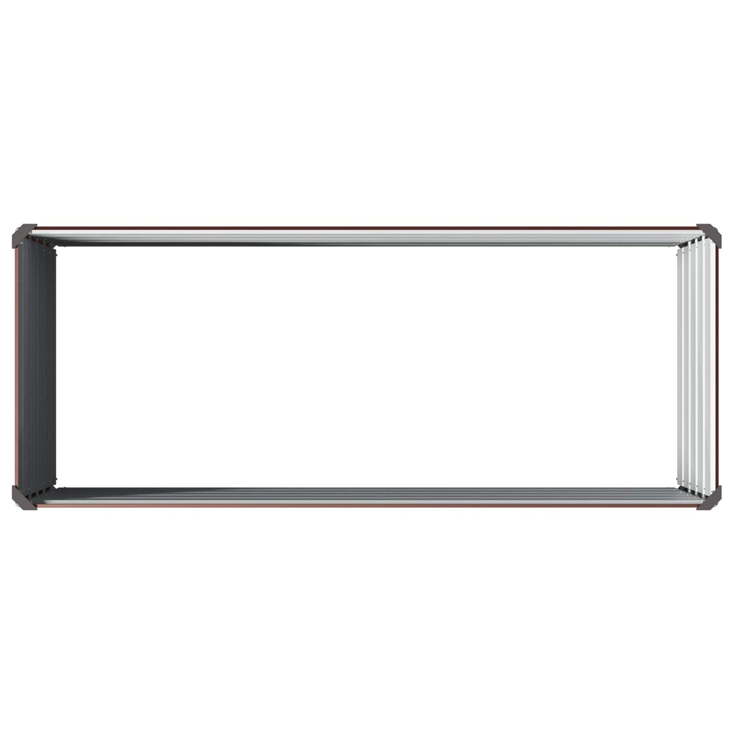 Raised Garden Bed Brown 100 x 40 x 55 cm cold-rolled steel