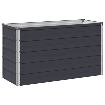 Raised Garden Bed Anthracite 100 x 40 x 55 cm cold-rolled steel