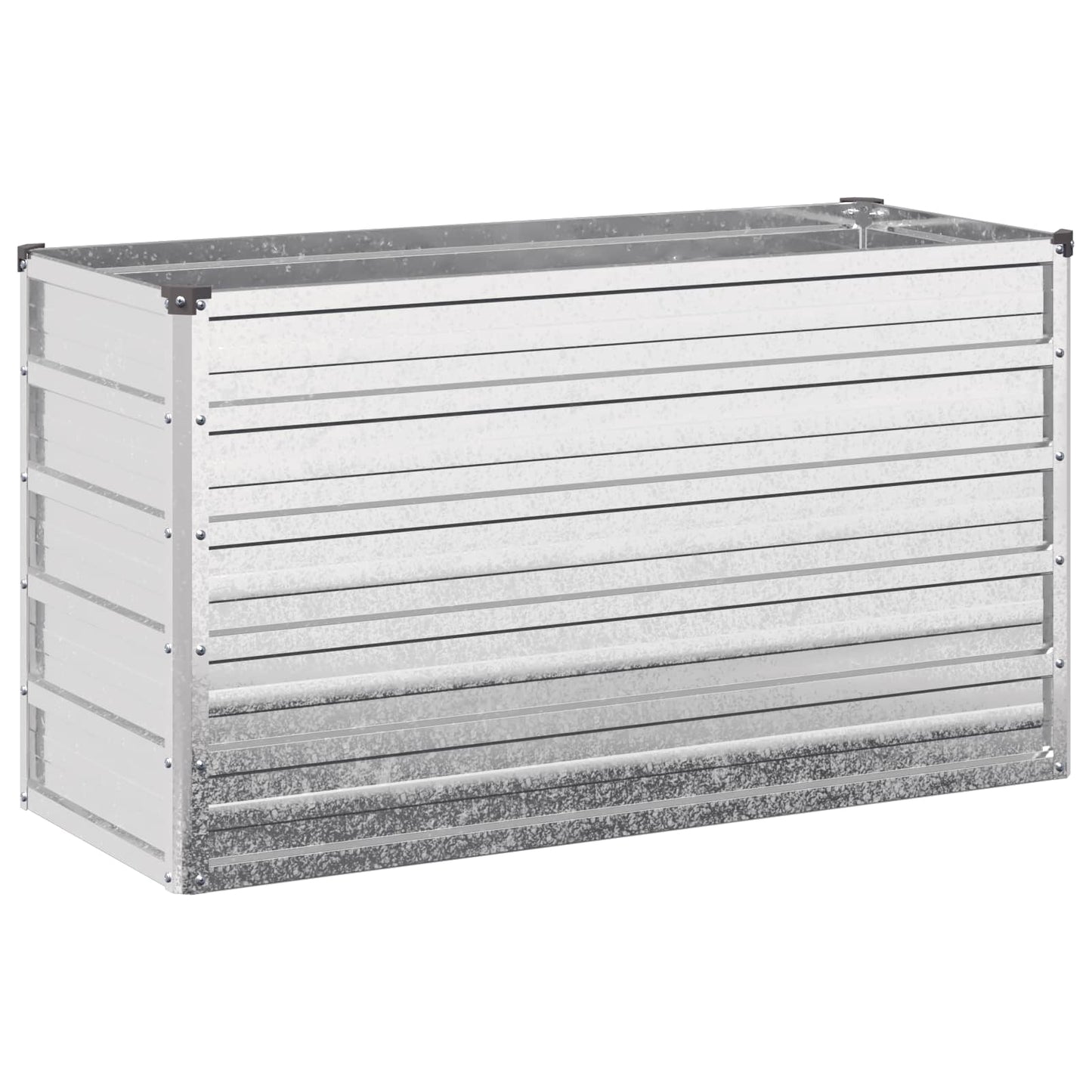 Raised Garden Bed Silver 100 x 40 x 55 cm galvanized