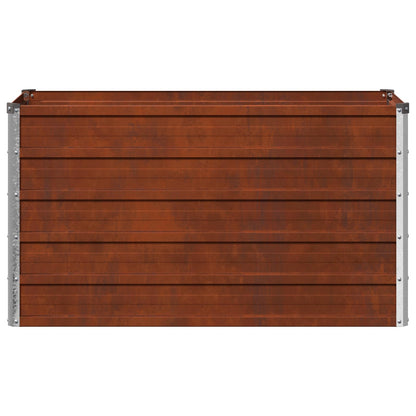 Raised Garden Bed Rusty 100 x 40 x 55 cm corton