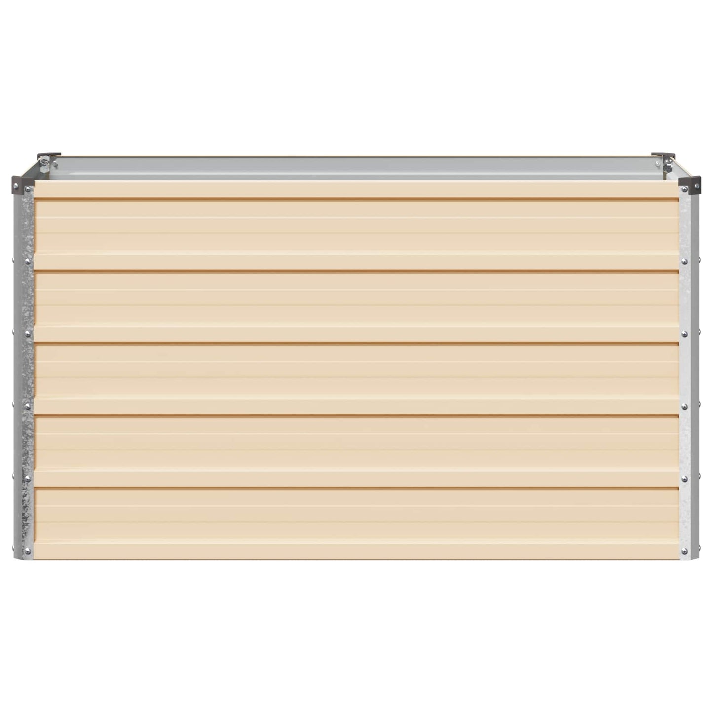 Raised Garden Bed Ivory 100 x 40 x 55 cm cold-rolled steel