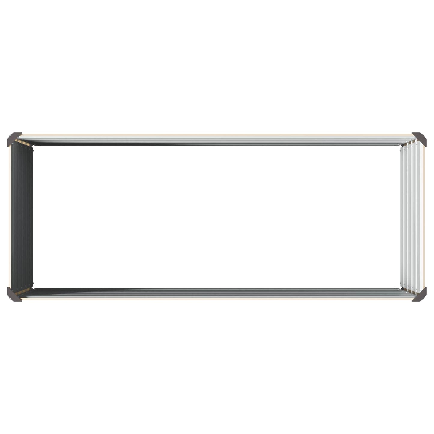 Raised Garden Bed Ivory 100 x 40 x 55 cm cold-rolled steel