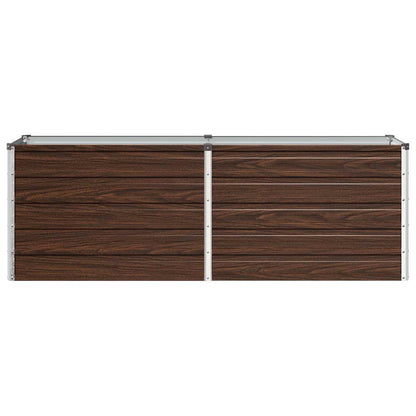 Raised Garden Bed Black 160 x 40 x 55 cm cold-rolled steel