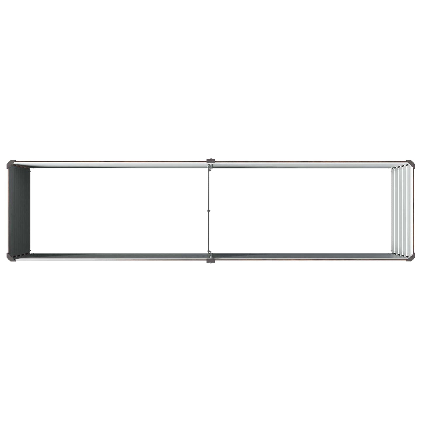 Raised Garden Bed Black 160 x 40 x 55 cm cold-rolled steel