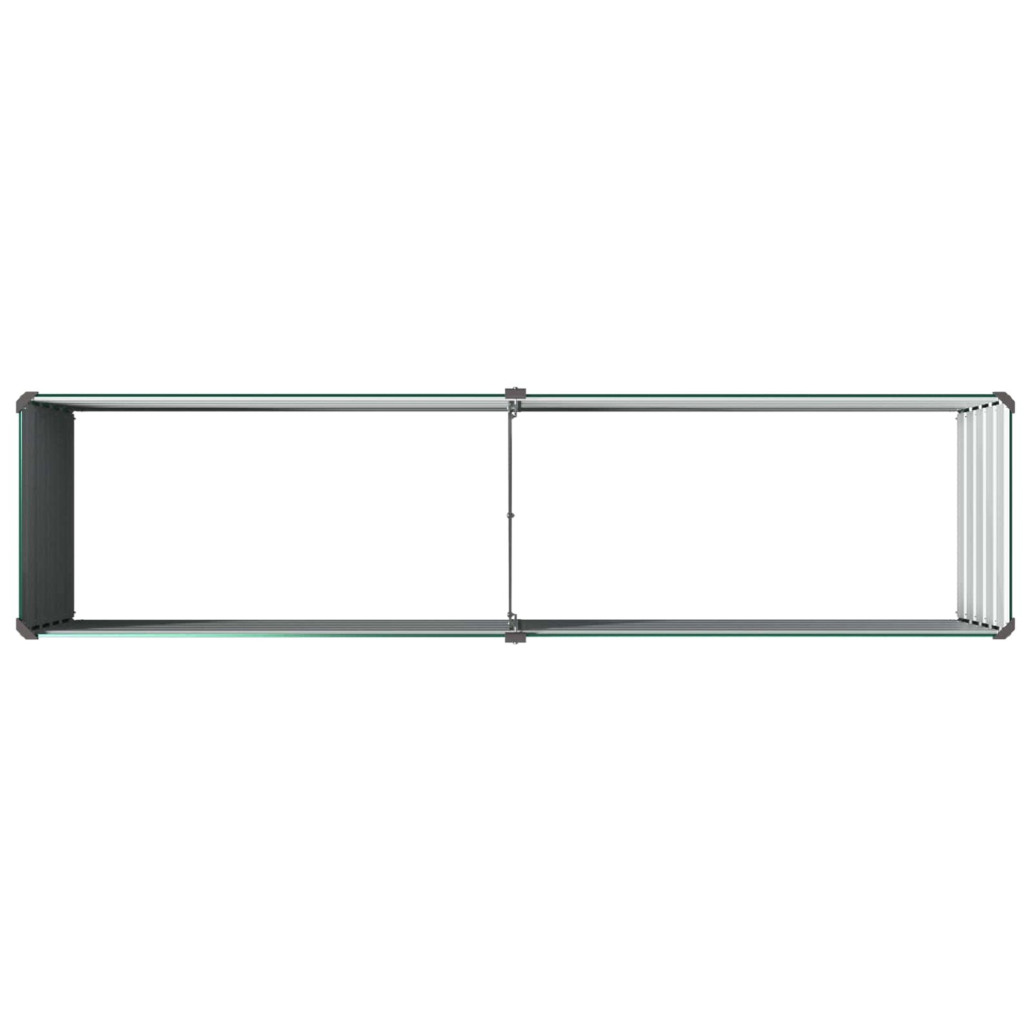 Raised Garden Bed Green 160 x 40 x 55 cm cold-rolled steeel