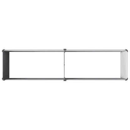 Raised Garden Bed Grey 160 x 40 x 55 cm cold-rolled steel