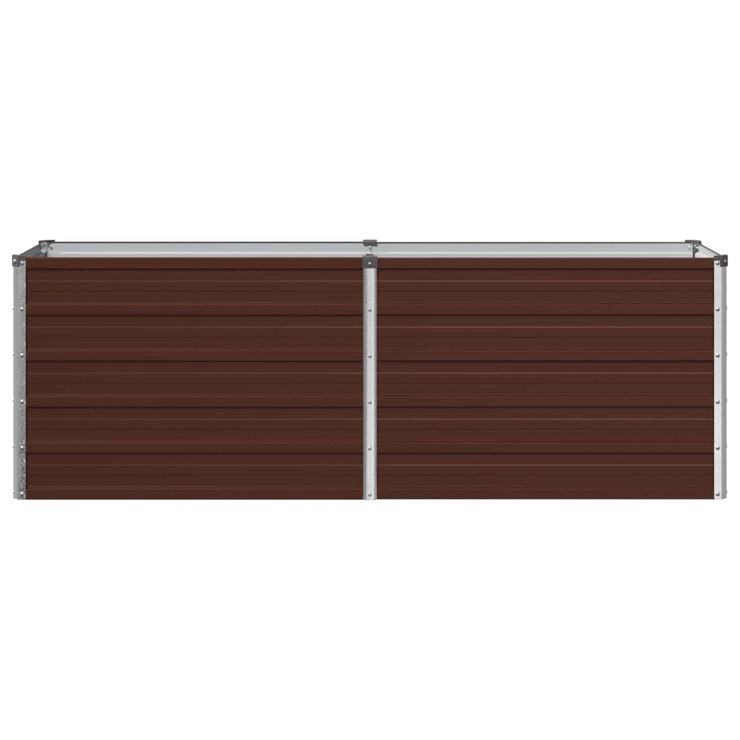 Raised Garden Bed Brown 160 x 40 x 55 cm cold-rolled steel