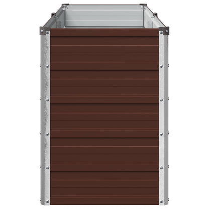 Raised Garden Bed Brown 160 x 40 x 55 cm cold-rolled steel