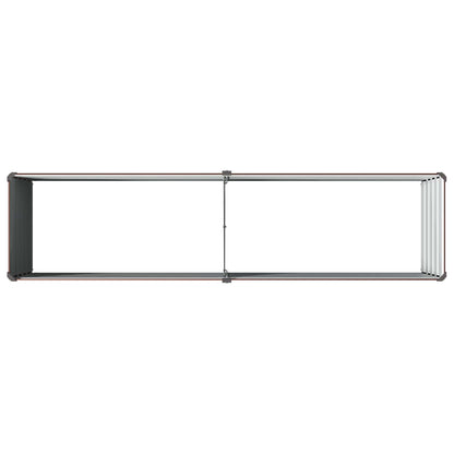 Raised Garden Bed Brown 160 x 40 x 55 cm cold-rolled steel