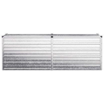 Raised Garden Bed Silver 160 x 40 x 55 cm galvanized