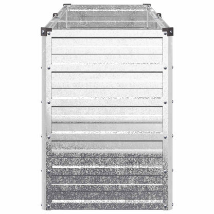 Raised Garden Bed Silver 160 x 40 x 55 cm galvanized