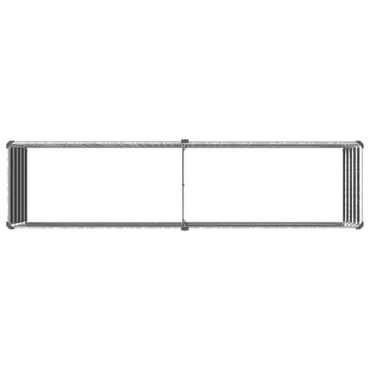 Raised Garden Bed Silver 160 x 40 x 55 cm galvanized