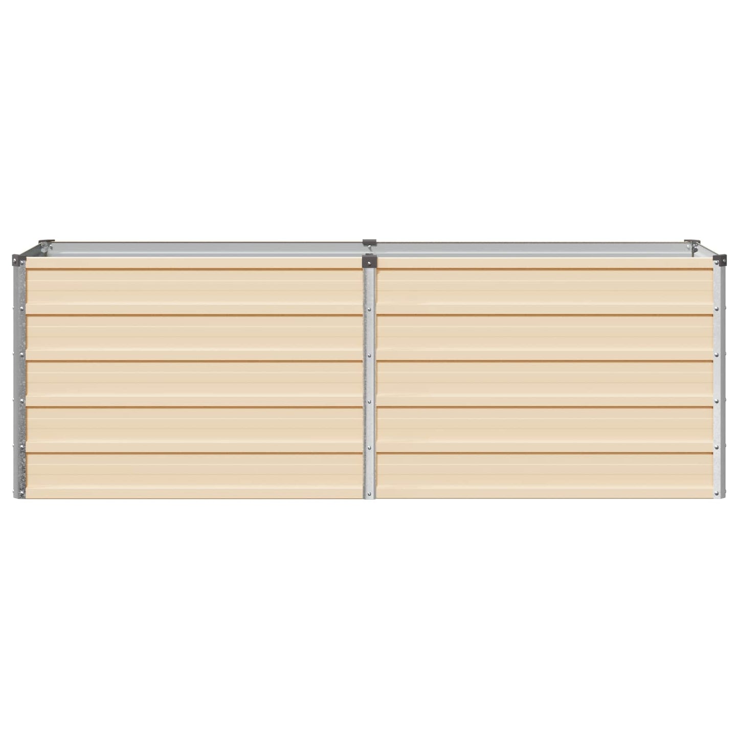 Raised Garden Bed Ivory 160 x 40 x 55 cm cold-rolled steel