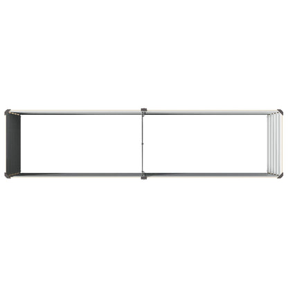 Raised Garden Bed Ivory 160 x 40 x 55 cm cold-rolled steel