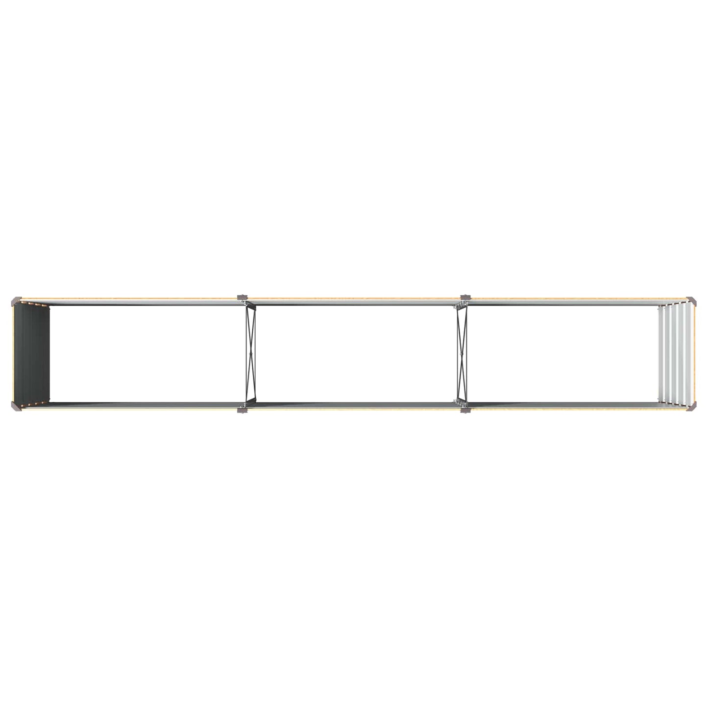 Raised Garden Bed Natural 240 x 40 x 55 cm cold-rolled steel