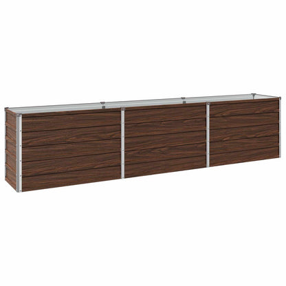 Raised Garden Bed Black 240 x 40 x 55 cm cold-rolled steel