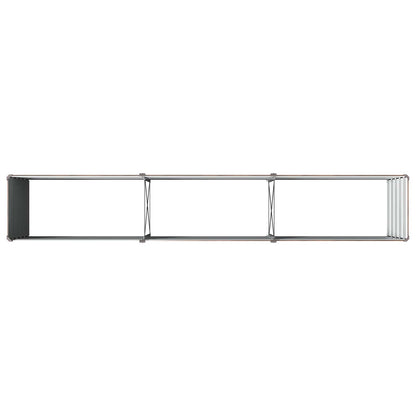 Raised Garden Bed Black 240 x 40 x 55 cm cold-rolled steel