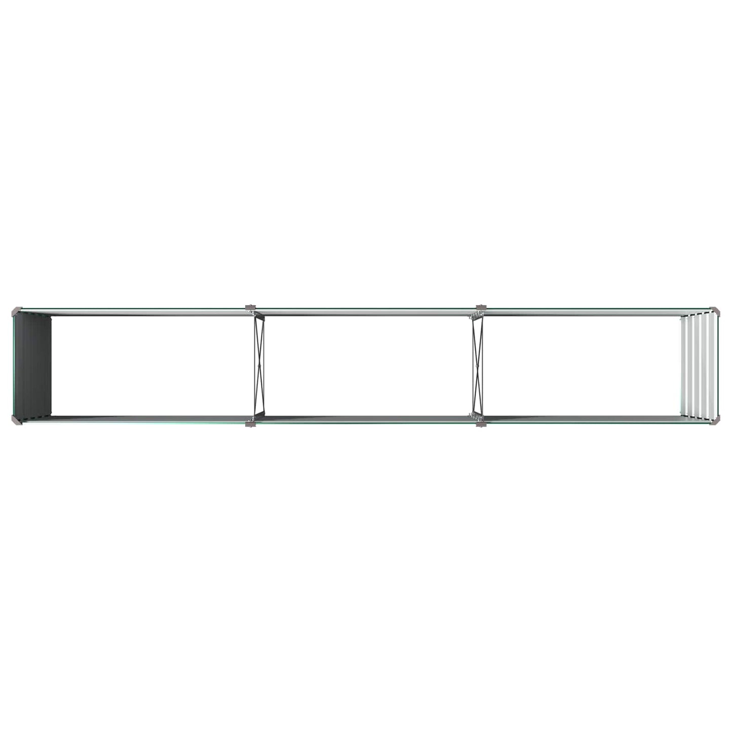 Raised Garden Bed Green 240 x 40 x 55 cm cold-rolled steeel